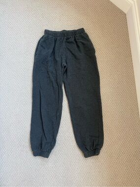 Brandy Melville Rosa Charcoal Gray Fleece Joggers